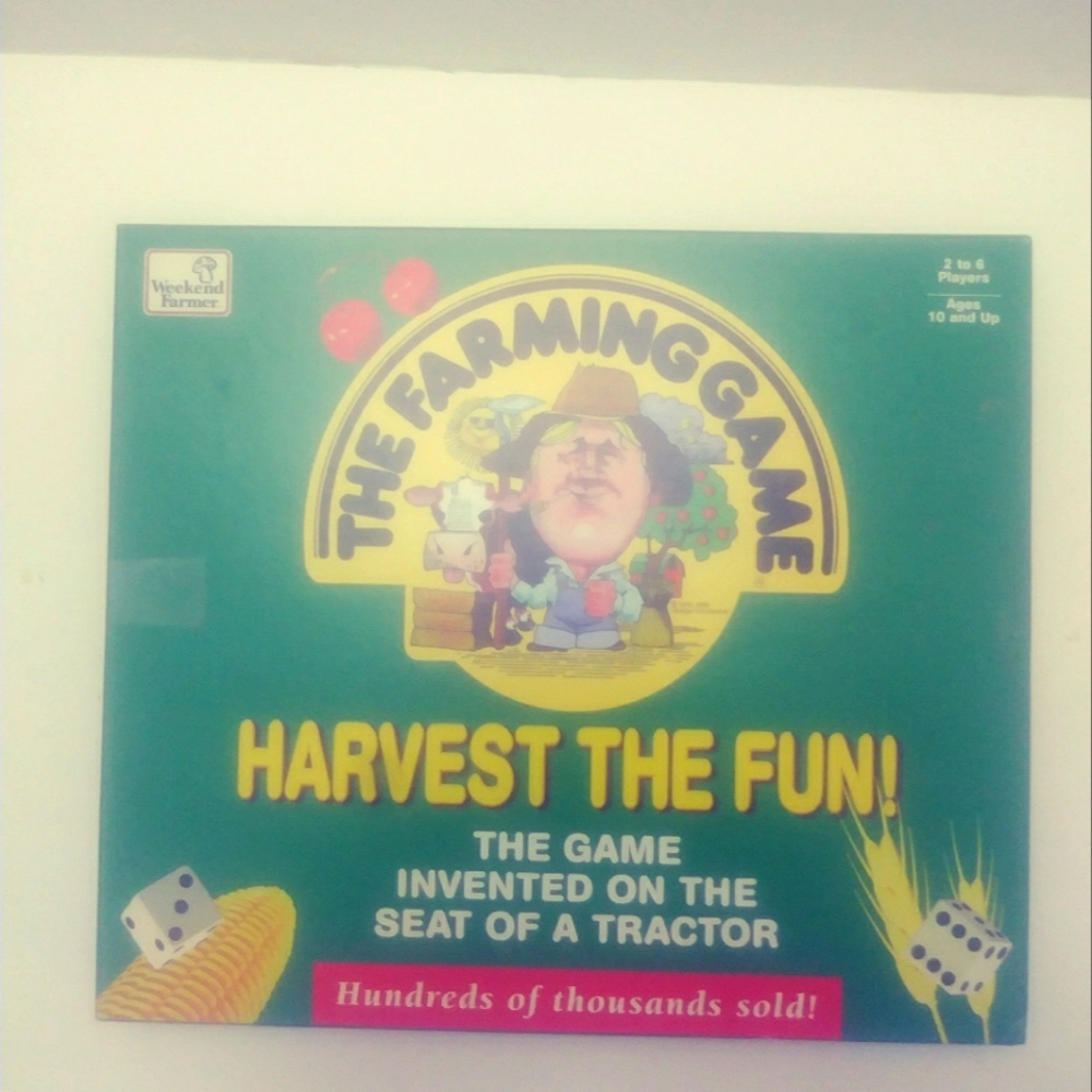 Weekend Farmer The Farming Game  "Harvest The Fun!" Board Game 1996